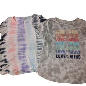 To like new t-shirts one from and one from Lane Bryant.